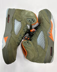 AIR JORDAN 5 OLIVE 2024 - SIZE 9.5 (WORN)