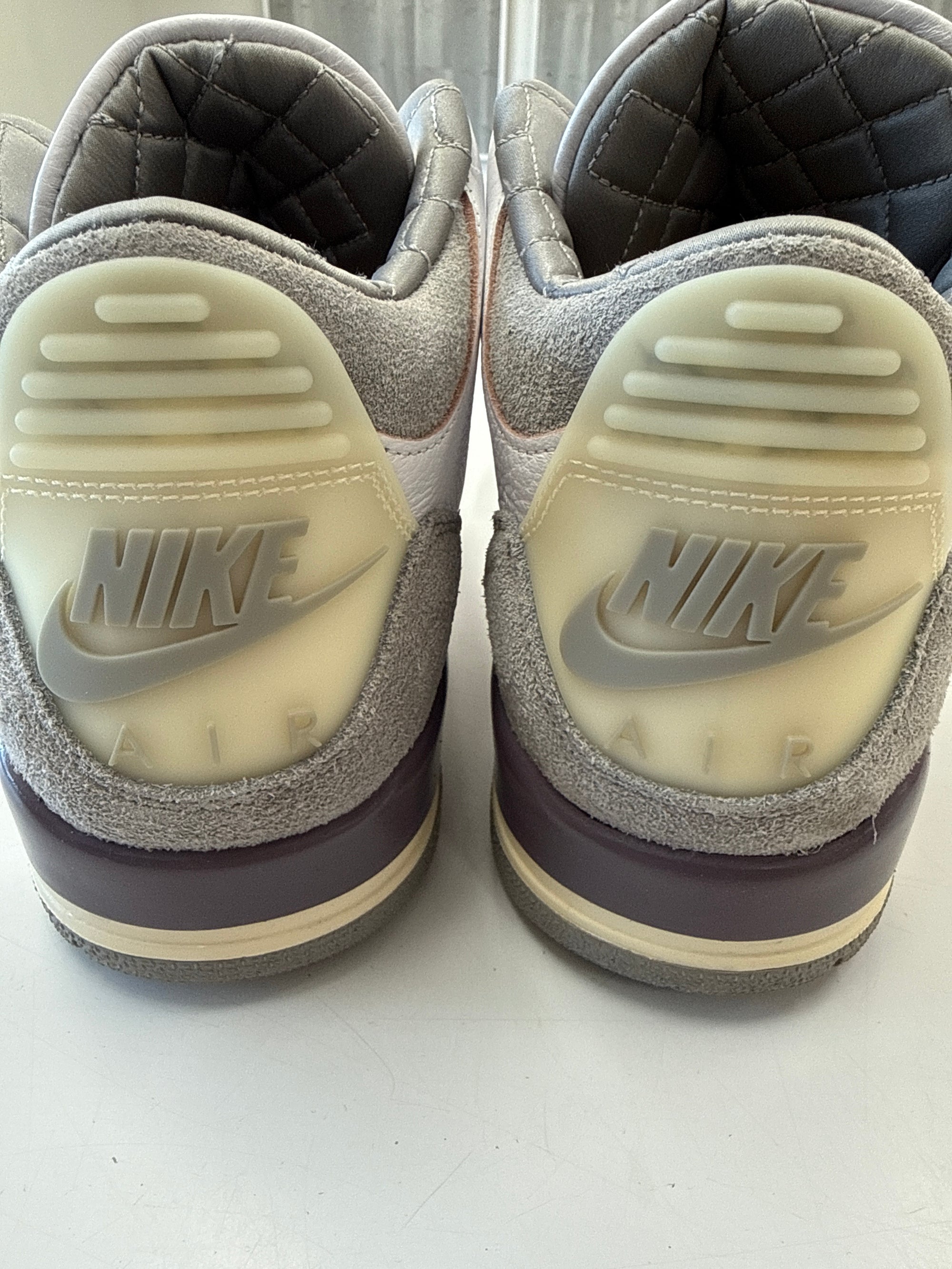 WMNS AIR JORDAN 3 A MA 3 WHITE - SIZE W12.5 M11 (WORN)