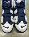 AIR MORE UPTEMPO '96 WHITE NAVY - SIZE 9.5 (WORN)