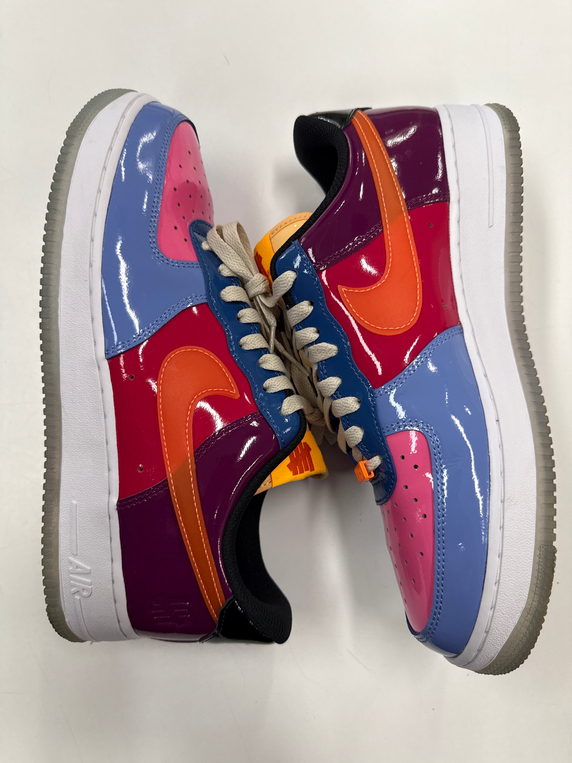 AIR FORCE 1 L0W UNDEFEATED MULTI-PATENT TOTAL ORANGE - SIZE 10.5 (WORN)