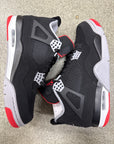 AIR JORDAN 4 BRED 2019 - SIZE 8.5 (WORN) - SUPER CLEAN