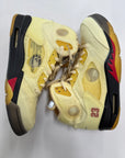 OFF WHITE AIR JORDAN 5 SAIL - SIZE 10.5 (WORN)