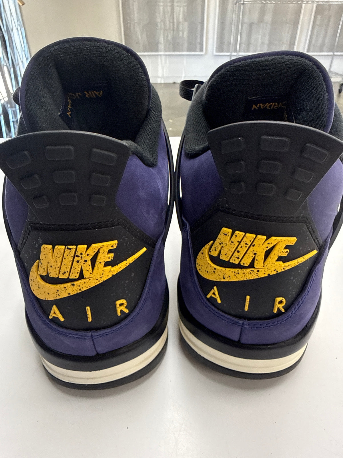 AIR JORDAN 4 LAKERS - SIZE 12 (WORN) - SUPER CLEAN
