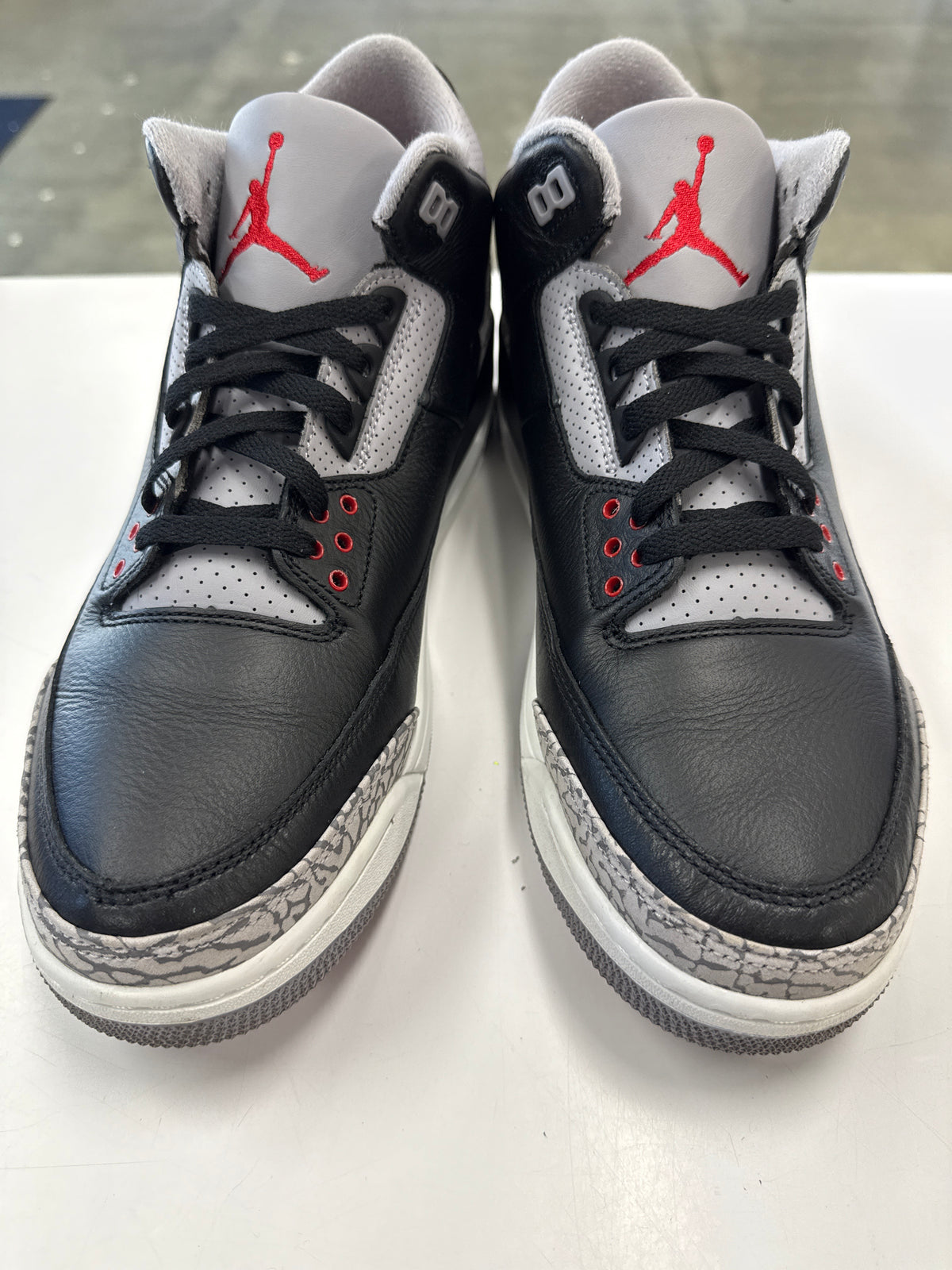 AIR JORDAN 3 BLACK CEMENT 2024 - SIZE 12 (WORN)