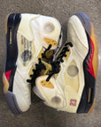 OFF WHITE AIR JORDAN 5 SAIL - SIZE 10.5 (WORN)