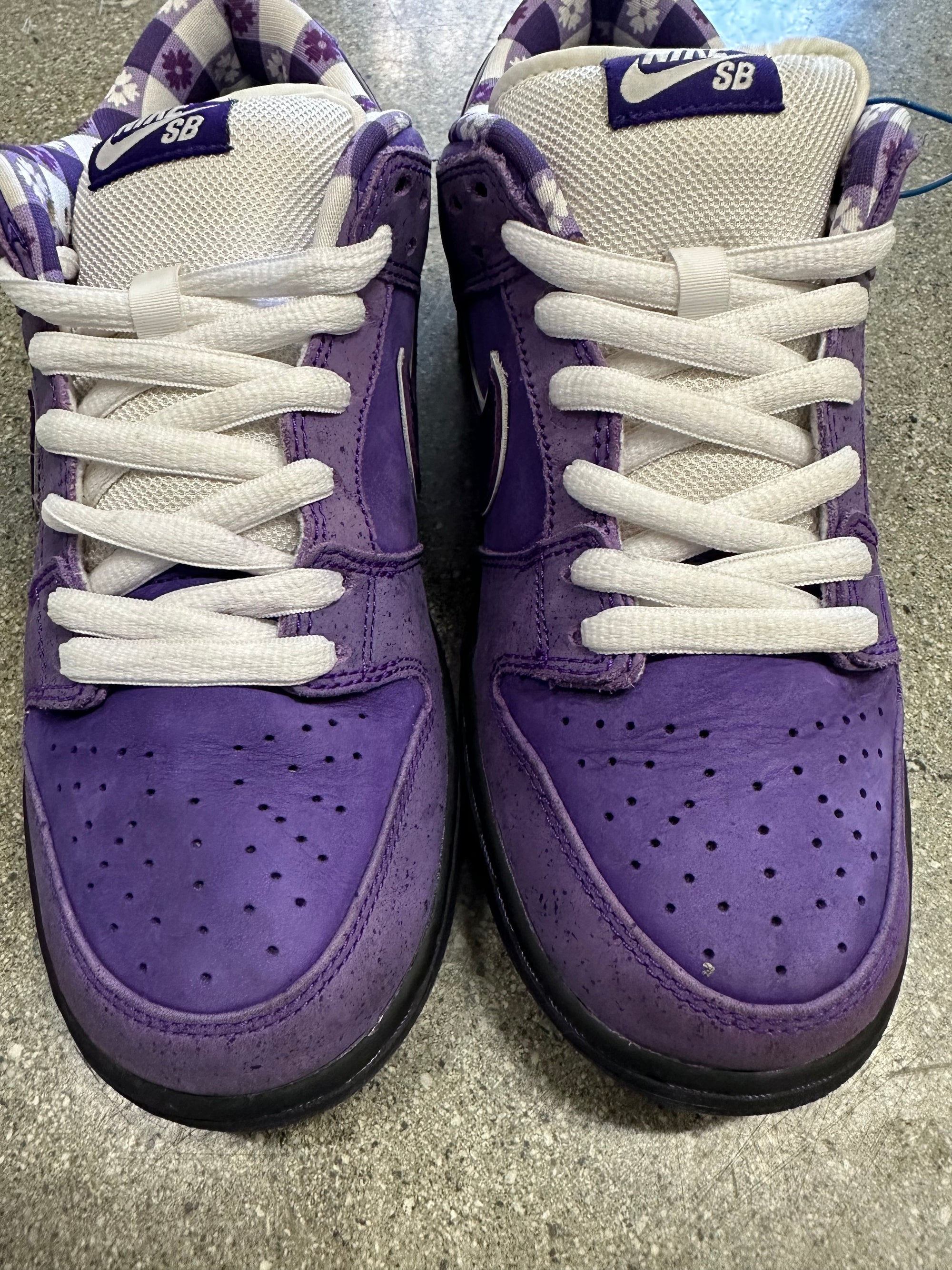SB DUNK LOW OG QS PURPLE LOBSTER - SIZE 7.5 (WORN)