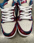 SB DUNK LOW PRO QS PARRA ABSTRACT - SIZE 9 (WORN) - SUPER CLEAN