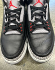 AIR JORDAN 3 BLACK CEMENT 2024 - SIZE 12 (WORN)