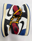 AIR JORDAN 1 HIGH FRAGMENT X UNION VARSITY RED SPORT ROYAL - SIZE 11.5 (WORN) - SUPER CLEAN