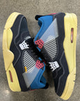 AIR JORDAN 4 RETRO UNION NOIR - SIZE 10.5 (WORN)