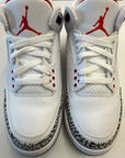 AIR JORDAN 3 WHITE CEMENT FREE THROW LINE - SIZE 9 (WORN)