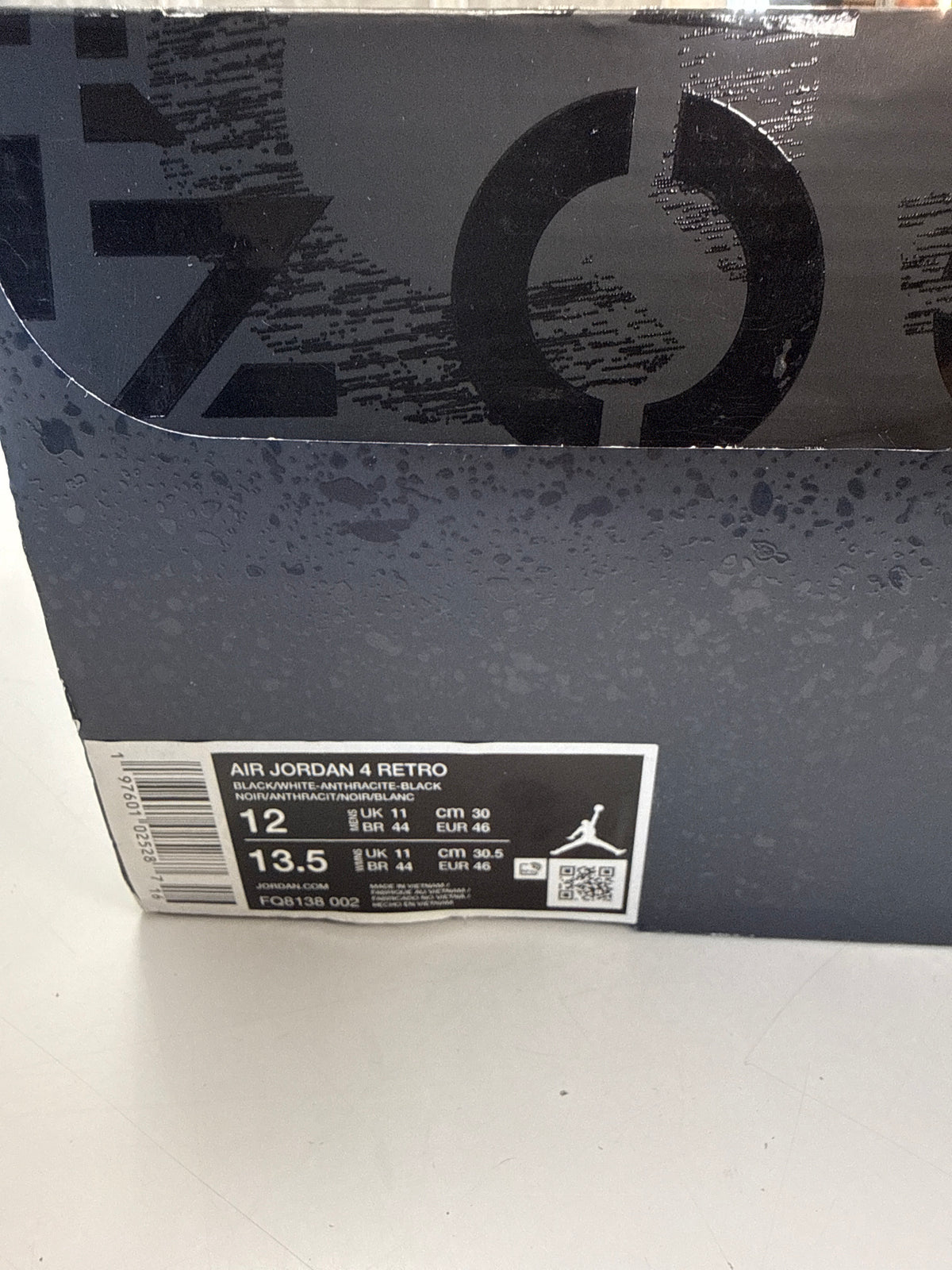 AIR JORDAN 4 FEAR 2024 - SIZE 12 (WORN)