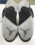 AIR JORDAN 5 REIMAGINED BLACK METALLIC - SIZE 9 (WORN)