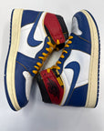 AIR JORDAN 1 HIGH UNION STORM BLUE - SIZE 9 (WORN)