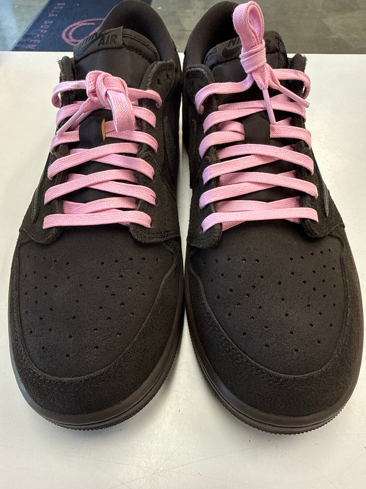 AIR JORDAN 1 LOW TRAVIS SCOTT DARK MOCHA - SIZE 11.5 (WORN) - SUPER CLEAN