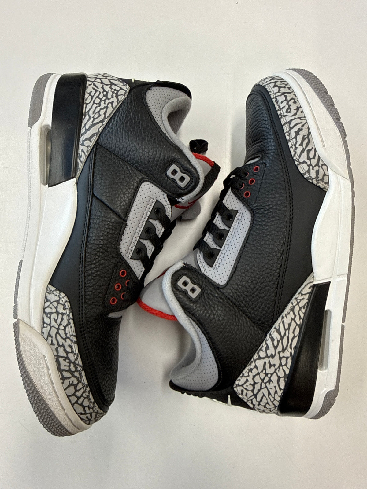 AIR JORDAN 3 BLACK CEMENT 2018 - SIZE 12 (WORN)