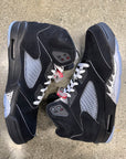 AIR JORDAN 5 BLACK METALLIC REIMAGINED - SIZE 11 (WORN)