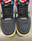 AIR JORDAN 4 RETRO UNION NOIR - SIZE 10.5 (WORN)
