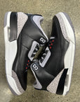 AIR JORDAN 3 BLACK CEMENT 2024 - SIZE 9.5 (WORN)