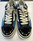 VANS LX OLD SKOOL 36 PEARLIZED PACK BLACK NAVY - SIZE 11.5 (WORN)