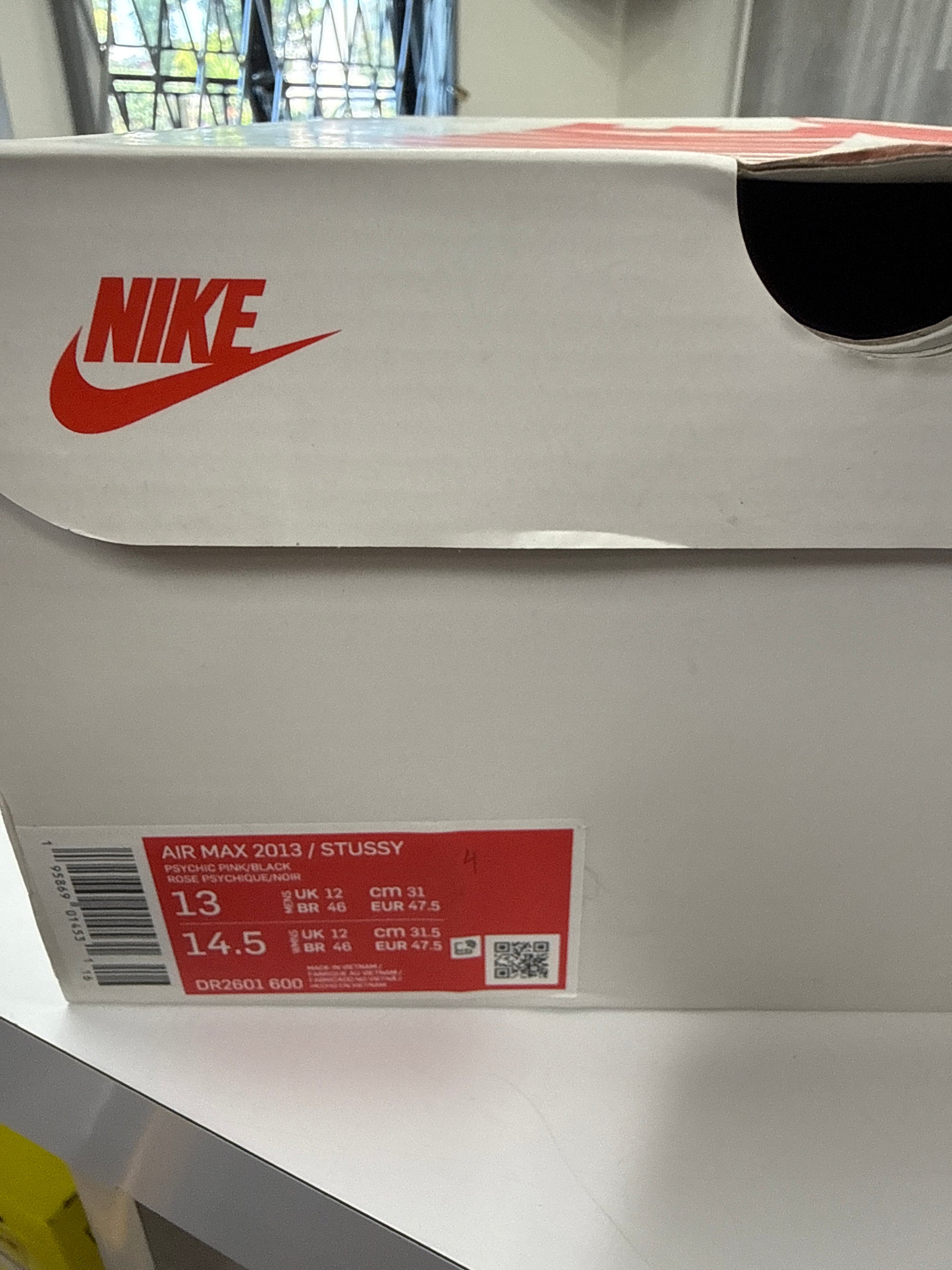 AIR MAX 2013 STUSSY PINK - SIZE 13 (WORN)