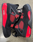 AIR JORDAN 4 RED THUNDER - SIZE 10.5 (WORN)