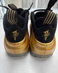 AIR FOAMPOSITE ONE METALLIC GOLD - SIZE 10.5 (WORN)