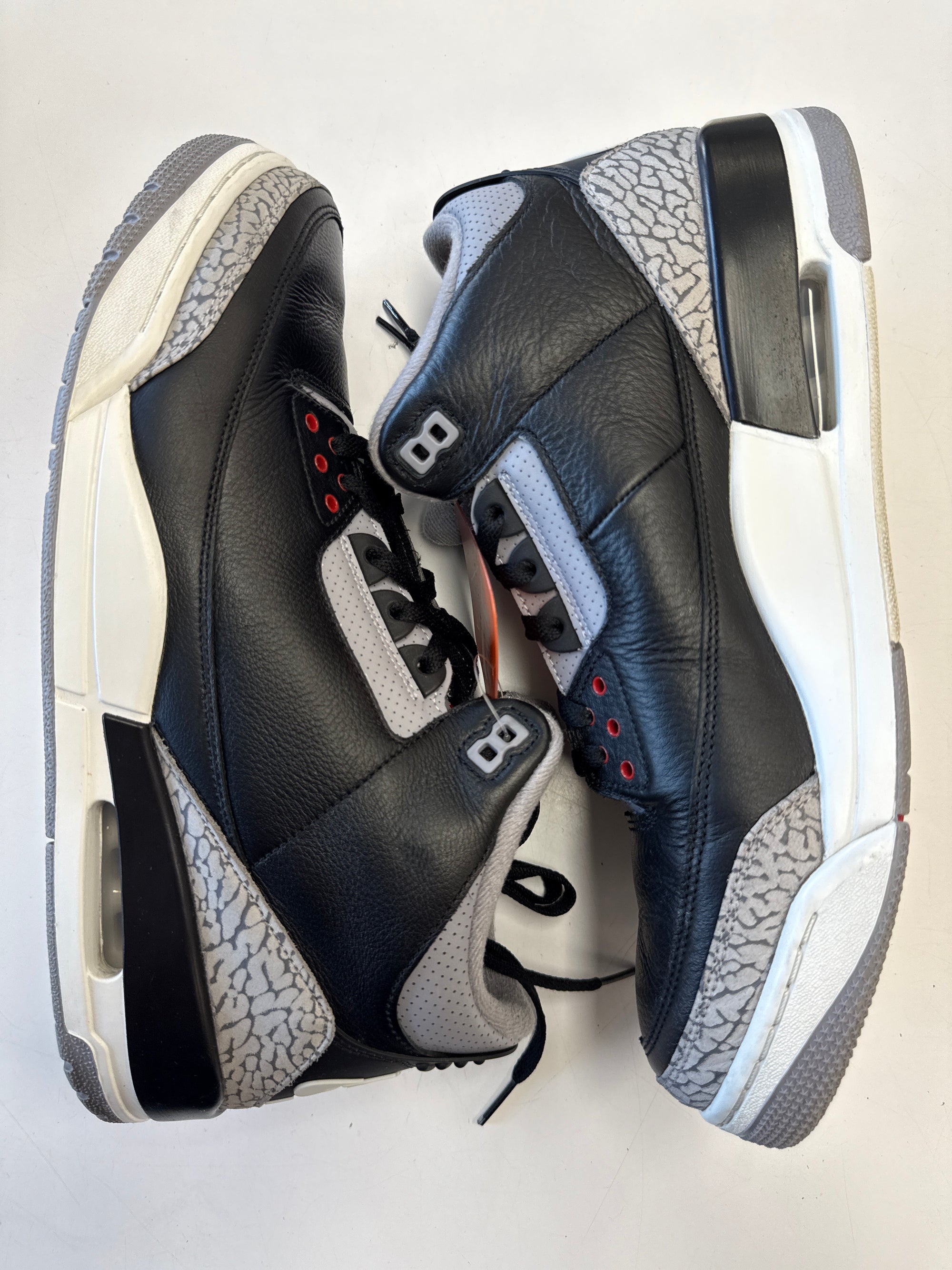 AIR JORDAN 3 BLACK CEMENT 2024 - SIZE 13 (WORN)