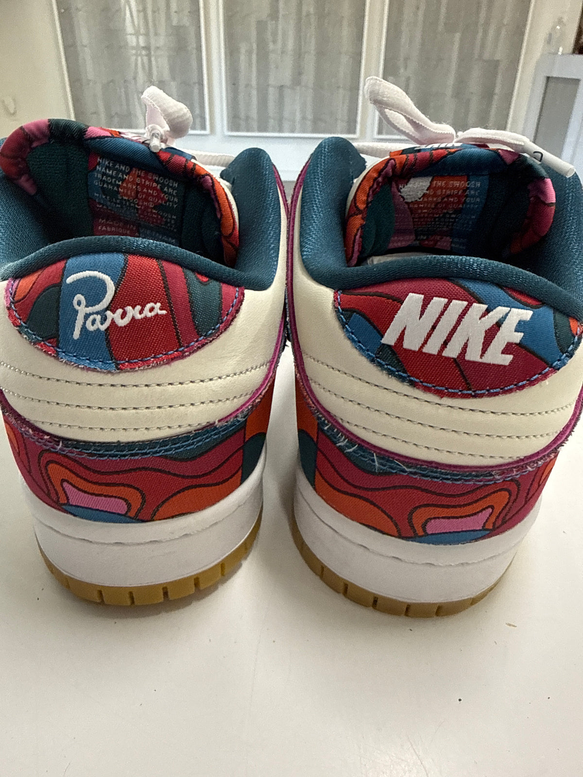 SB DUNK LOW PRO PARRA ABSTRACT ART 2021 - SIZE 10 (WORN) - SUPER CLEAN