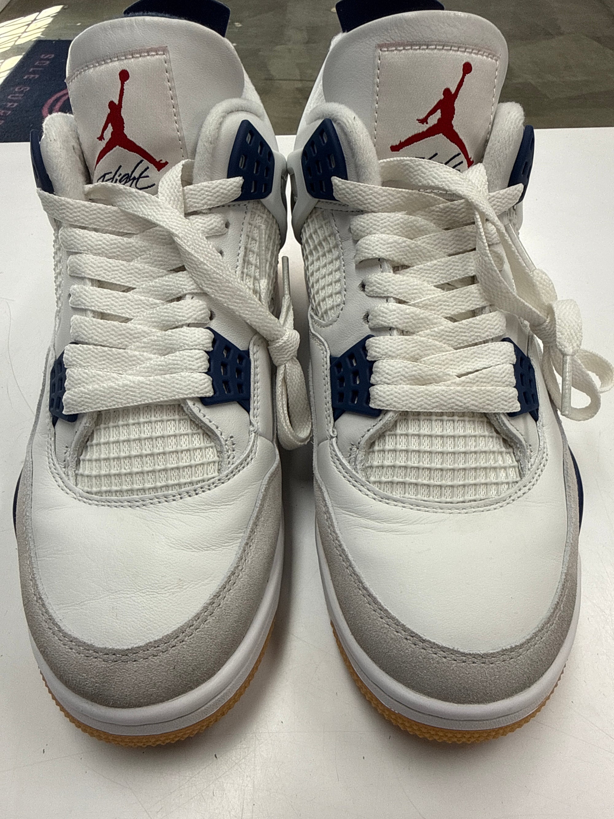 AIR JORDAN 4 SB NAVY - SIZE 9 (WORN)