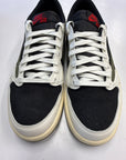 WMNS AIR JORDAN 1 LOW TRAVIS SCOTT OLIVE - SIZE W7.5 M6 (WORN)