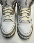 WMNS AIR JORDAN 3 A MA MANIERE WHITE - SIZE W10.5 M9 (WORN)