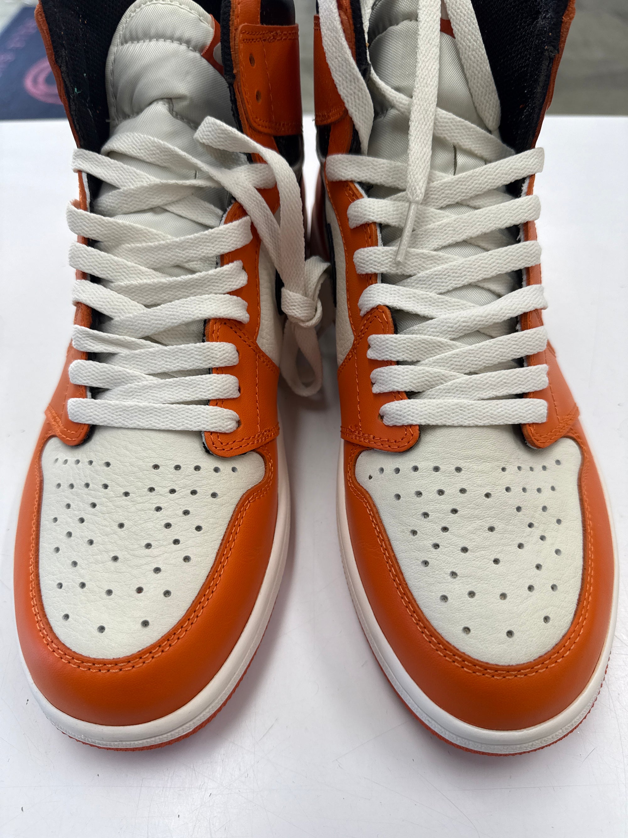 AIR JORDAN 1 HIGH REVERSED SHATTERED - SIZE 10.5 (WORN) - SUPER CLEAN