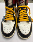 AIR JORDAN 1 HIGH OG FRAGMENT X UNION VARSITY RED SPORT ROYAL - SIZE 10.5 (WORN)