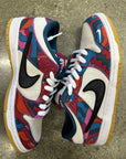 SB DUNK LOW PRO QS PARRA ABSTRACT - SIZE 9 (WORN) - SUPER CLEAN