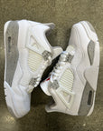 AIR JORDAN 4 RETRO WHITE OREO - SIZE 9 (WORN)