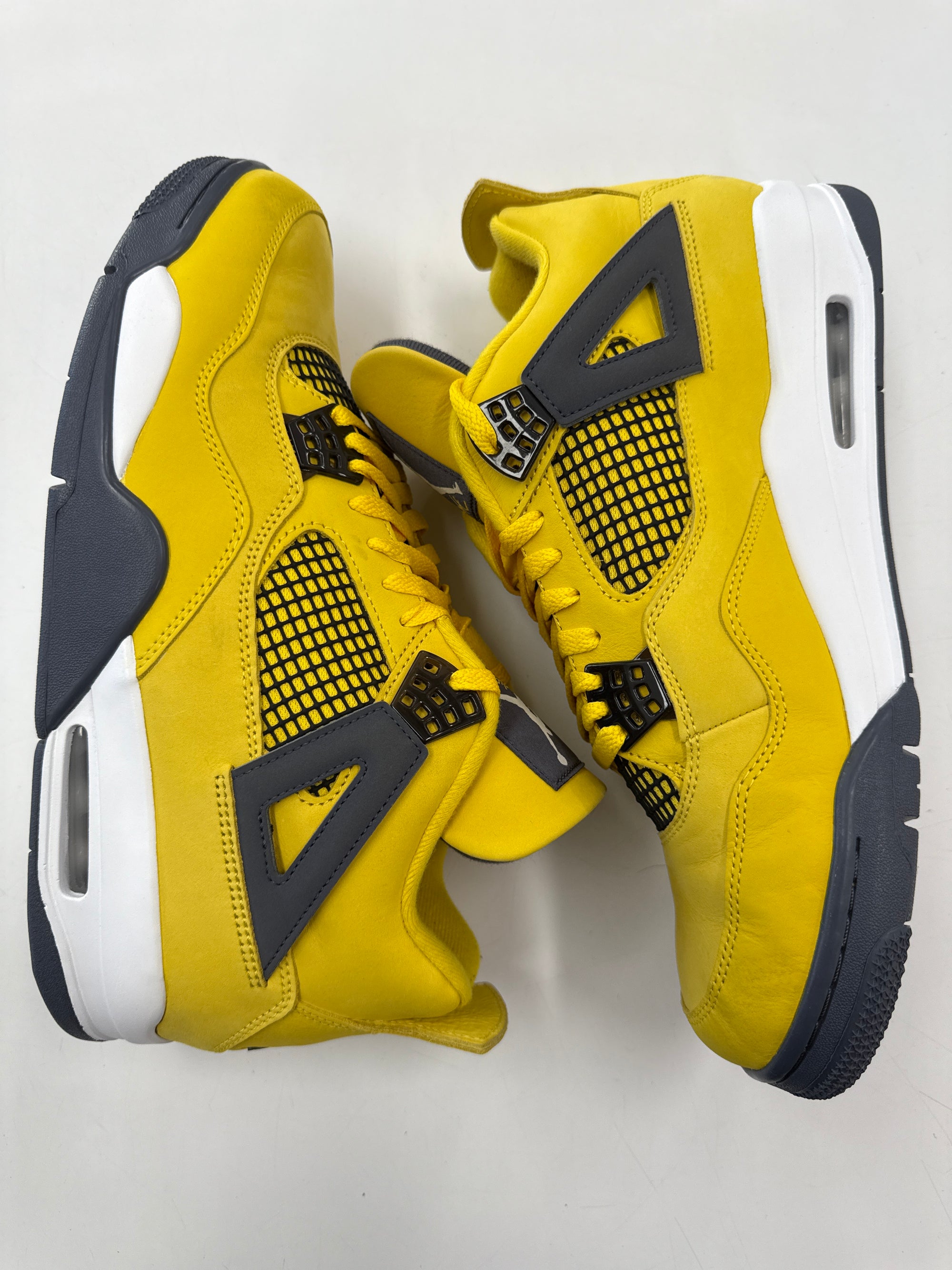 AIR JORDAN 4 LIGHTNING - SIZE 12 (WORN) - SUPER CLEAN