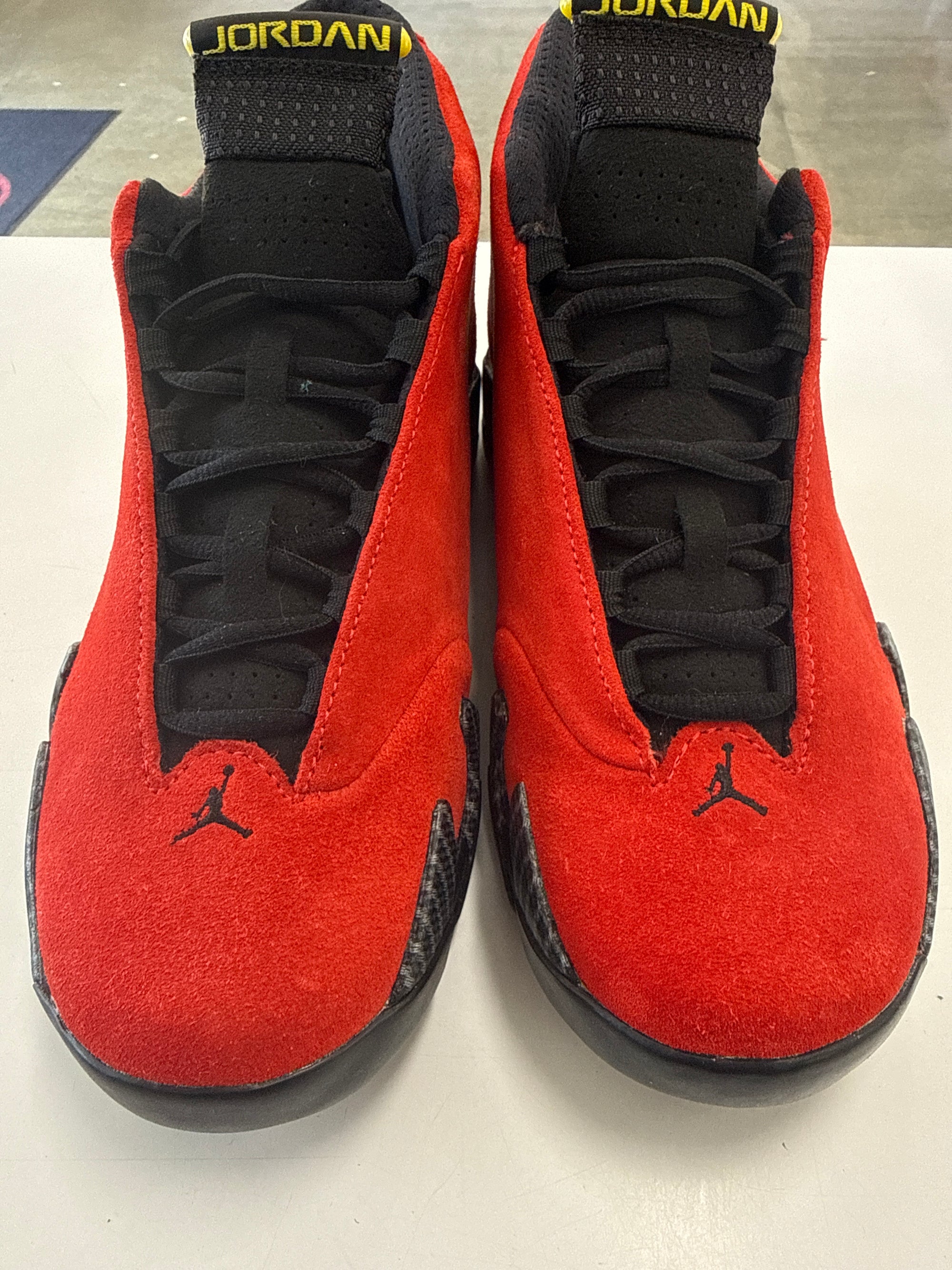 AIR JORDAN 14 FERRARI 2014 - SIZE 8 (WORN)