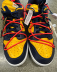 OFF WHITE DUNK LOW UNIVERSITY GOLD - SIZE 11 (WORN)
