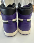 AIR JORDAN 1 HIGH COURT PURPLE - SIZE 10.5 (WORN) - SUPER CLEAN
