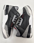 AIR JORDAN 3 BLACK CEMENT 2018 - SIZE 9 (WORN)