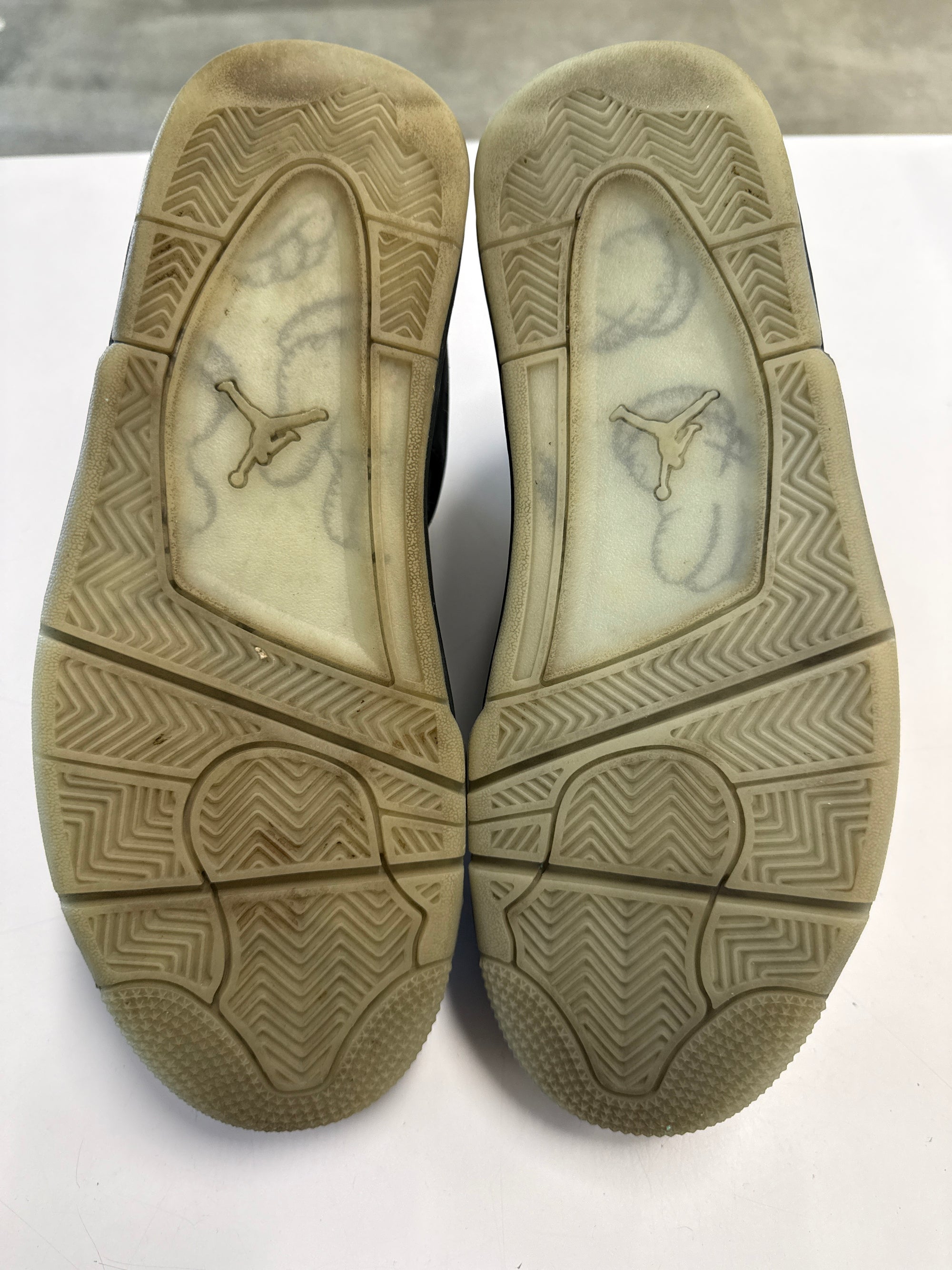 AIR JORDAN 4 KAWS BLACK - SIZE 10 (WORN)