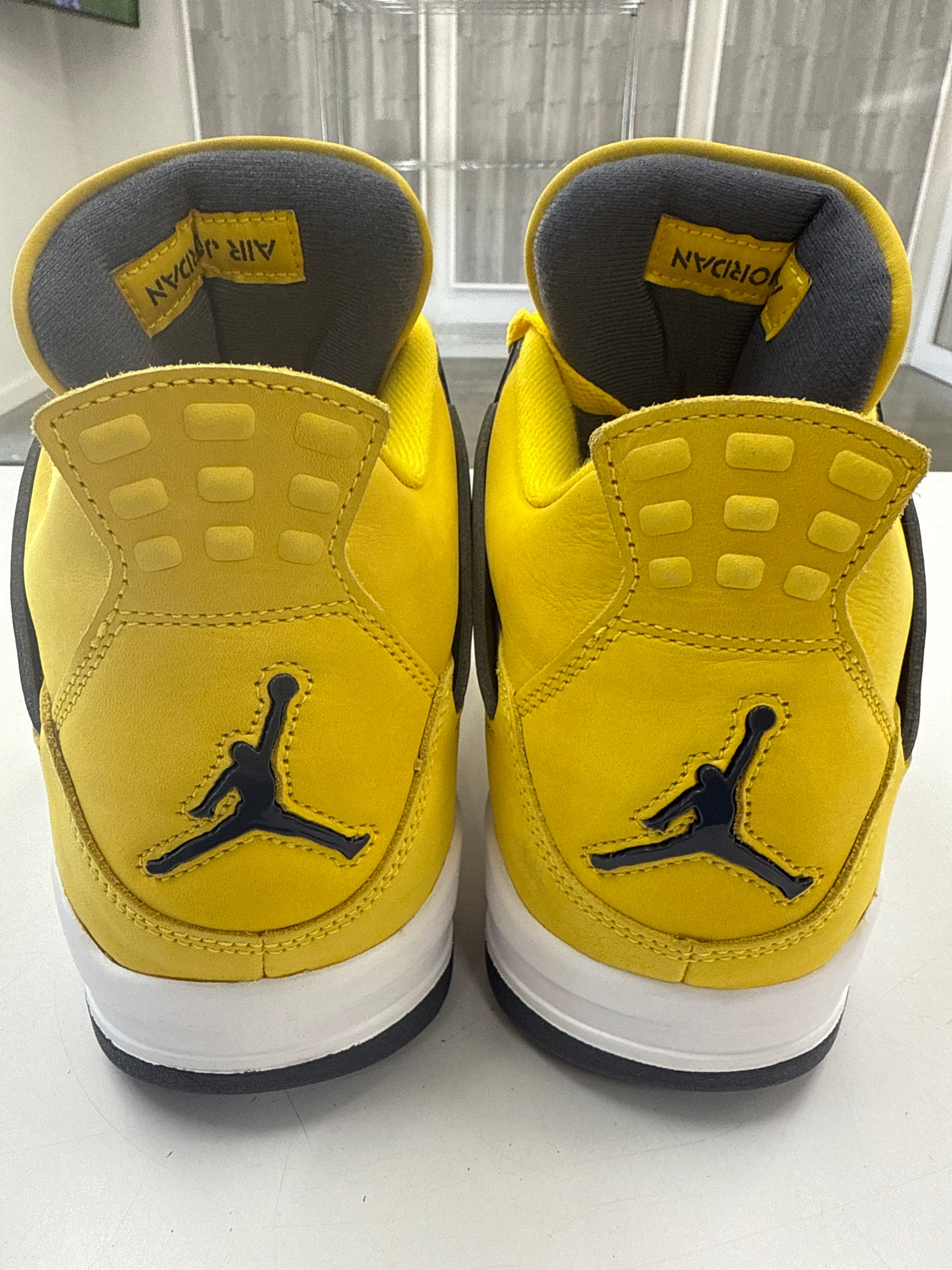 AIR JORDAN 4 LIGHTNING - SIZE 12 (WORN) - SUPER CLEAN