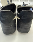 OFF WHITE AIR FORCE 1 LOW BLACK WHITE - SIZE 11.5 (WORN)