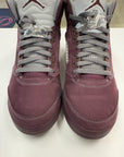 AIR JORDAN 5 BURGUNDY 2023 - SIZE 9.5 (WORN)