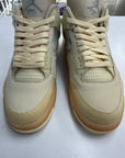 OFF WHITE AIR JORDAN 4 SAIL - SIZE W12 M10.5 (WORN)