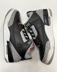 AIR JORDAN 3 BLACK CEMENT 2018 - SIZE 9 (WORN)
