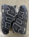 AIR MORE UPTEMPO BLACK WHITE - SIZE 10 (WORN)
