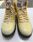 OFF WHITE AIR JORDAN 5 SAIL - SIZE 10.5 (WORN)