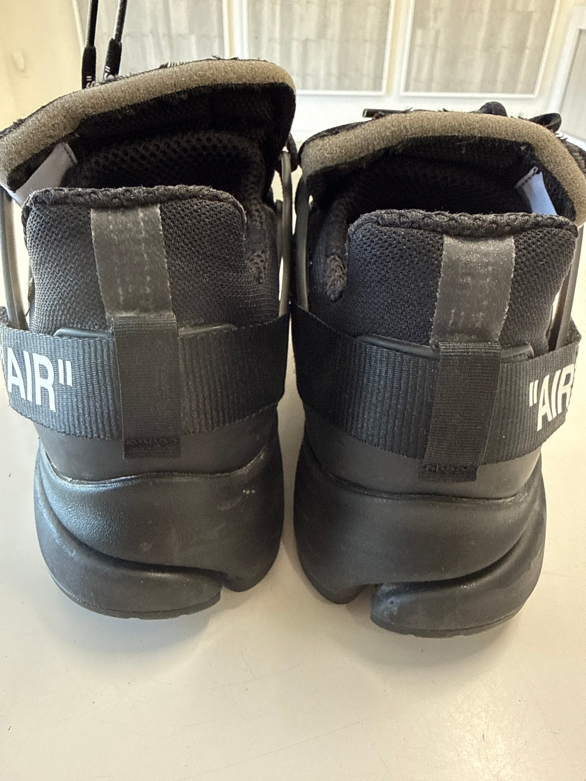 OFF WHITE AIR PRESTO BLACK 2018 - SIZE 10 (WORN) - SUPER CLEAN